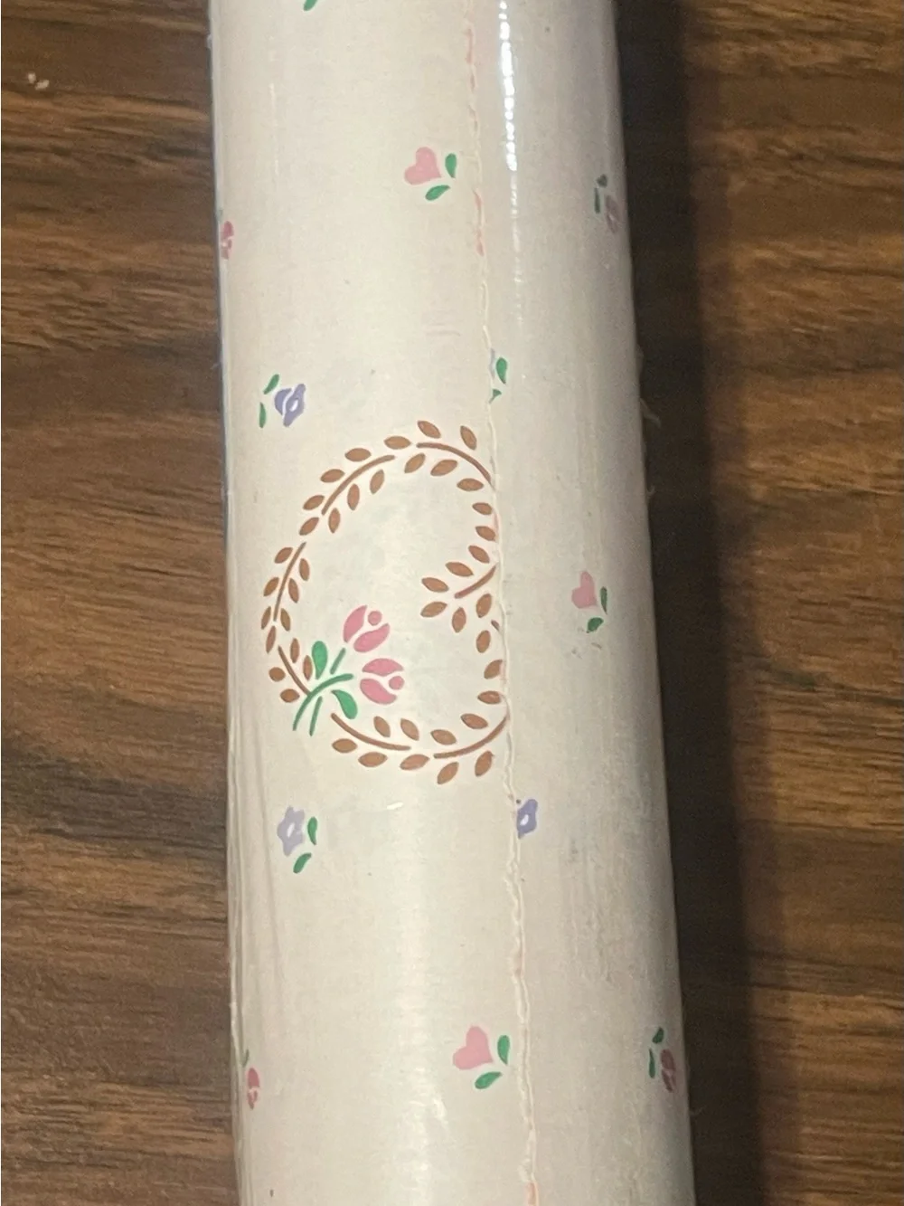 80s Vtg Floral Jumbo Contact Paper Roll